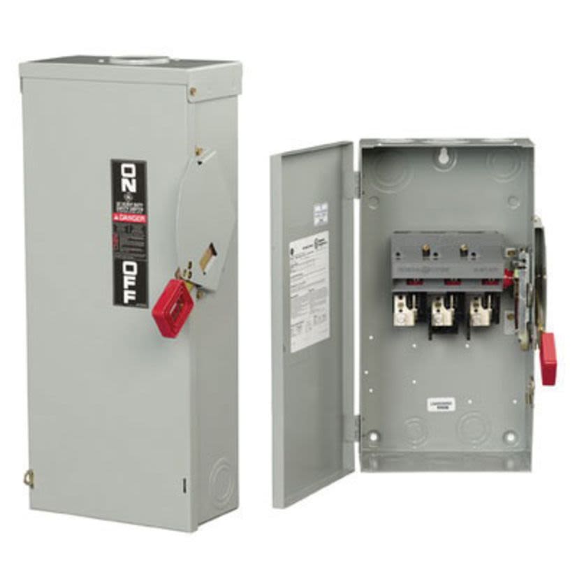 GE Spec-Setter™ THN3364 Heavy Duty Non-Fusible Safety Switch, 600 VAC, 200 A, 150 hp, 3 Poles